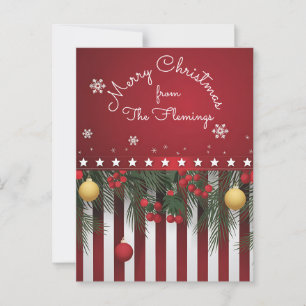 Vrolijk kerstfeest (van je familie) briefkaart
