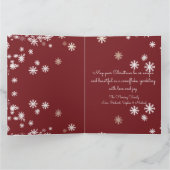 Vrolijk kerstfeest (van je familie) kaart (Binnen)