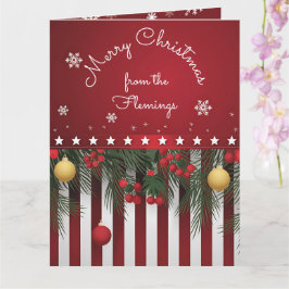 Vrolijk kerstfeest (van je familie) kaart