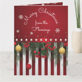 Vrolijk kerstfeest (van je familie) kaart (Voorkant)