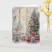 Vrolijk kerstfeest van je geheime kerstman kaart (Gele Bloem)