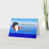 Vrolijk kerstfeest van kapper kapper feestdagen kaart (Voorkant)