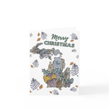 Vrolijk kerstfeest van Michigan Holiday Kaart