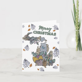 Vrolijk kerstfeest van Michigan Holiday Kaart