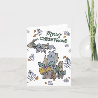 Vrolijk kerstfeest van Michigan Holiday Kaart