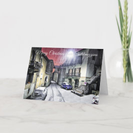 Vrolijk kerstfeest van Montestrutto Italië Kaart