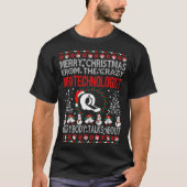 Vrolijk kerstfeest van Mri Technoloog Ugly Sweater T-shirt (Voorkant)