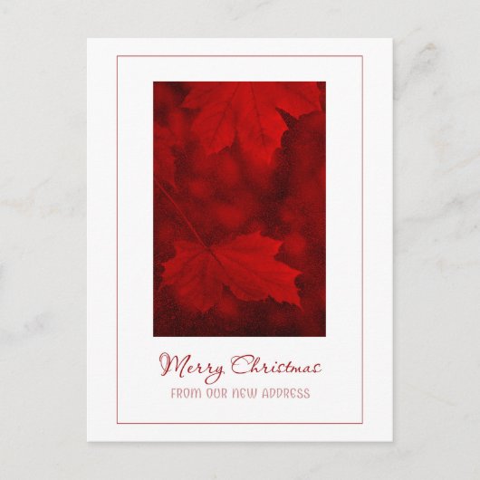 Vrolijk kerstfeest van New Address Briefkaart (Voorkant)