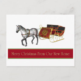 Vrolijk kerstfeest van New Home briefkaart
