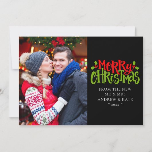 Vrolijk kerstfeest van New Mr & Mrs. Foto (Voorkant)