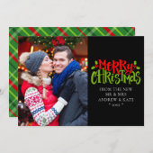 Vrolijk kerstfeest van New Mr & Mrs. Foto (Voorkant / Achterkant)