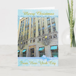 Vrolijk kerstfeest van New York City Kaart