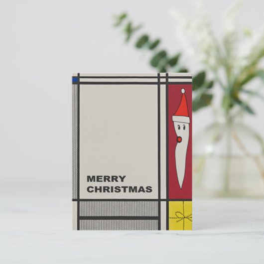 Vrolijk kerstfeest van niet objectief briefkaart (Staand voorkant)