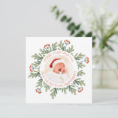 Vrolijk kerstfeest van nieuwe grootouders Foto Feestdagenkaart (Staand voorkant)