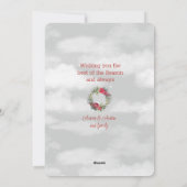 Vrolijk kerstfeest van ons huis naar het jouwe Vic Feestdagenkaart (Achterkant)