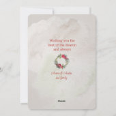 Vrolijk kerstfeest van ons huis naar het jouwe Vic Feestdagenkaart (Achterkant)