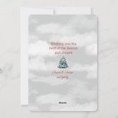 Vrolijk kerstfeest van ons huis naar het jouwe Vic Feestdagenkaart (Achterkant)