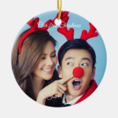 Vrolijk kerstfeest van ons! keramisch ornament (Voorkant)