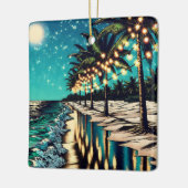 Vrolijk kerstfeest van ons sneeuwvogels keramisch ornament (Links)