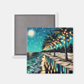 Vrolijk kerstfeest van ons sneeuwvogels magneet (Voorkant / Achterkant)