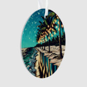 Vrolijk kerstfeest van ons sneeuwvogels ornament (voorkant)