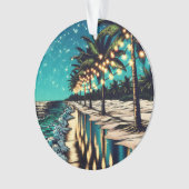 Vrolijk kerstfeest van ons sneeuwvogels ornament (voorkant)