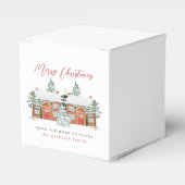 Vrolijk kerstfeest van ons thuis tot aan het jouwe bedankdoosjes (Voorkant Zijde)