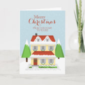 Vrolijk kerstfeest van ons thuis tot aan het jouwe feestdagen kaart (Voorkant)