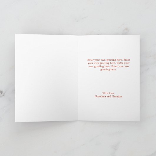 Vrolijk kerstfeest van ons thuis tot aan het jouwe feestdagen kaart (Binnen)