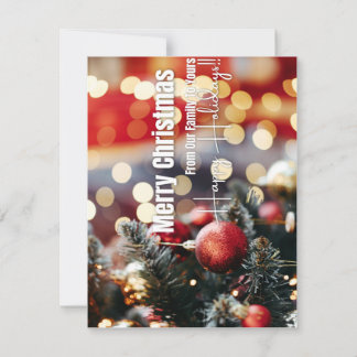 Vrolijk kerstfeest van onze familie naar jou