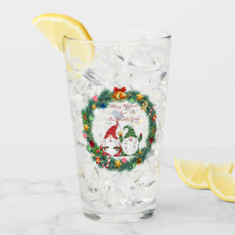 Vrolijk Kerstfeest van Onze Gnome aan de Jouwe op Glas