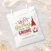 Vrolijk kerstfeest van onze gnoom naar de jouwe bedankzakje (Geknipt)
