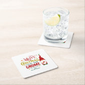 Vrolijk kerstfeest van onze gnoom naar de jouwe kartonnen onderzetters (Insitu)