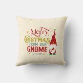 Vrolijk kerstfeest van onze gnoom naar de jouwe kussen (Achterkant)
