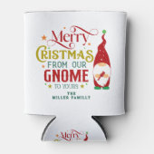 Vrolijk kerstfeest van onze gnoom naar de jouwe Re Blikjeskoeler (Voorkant)