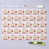 Vrolijk kerstfeest van onze gnoom naar de jouwe tissuepapier (Craft)