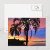 Vrolijk kerstfeest van opa en oma briefkaart (Voorkant / Achterkant)