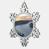 Vrolijk kerstfeest van Porto Portugal Ornament (Rechts)