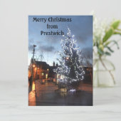 Vrolijk kerstfeest van Prestwich (Staand voorkant)