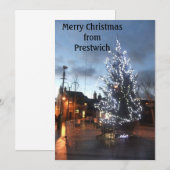 Vrolijk kerstfeest van Prestwich (Voorkant / Achterkant)
