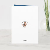 Vrolijk kerstfeest van Realtor Snowy House Feestdagen Kaart (Achterkant)