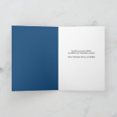 Vrolijk kerstfeest van Realtor Snowy House Feestdagen Kaart (Binnen)