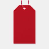 Vrolijk kerstfeest van Santa Claus Red Cadeaulabel (Achterkant)