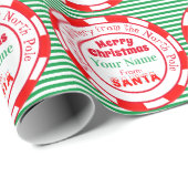 Vrolijk kerstfeest van Santa Special Delivery Gree Cadeaupapier (Rol Hoek)