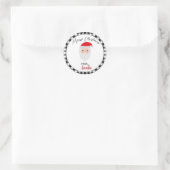 Vrolijk kerstfeest van Santa Sticker (Tas)