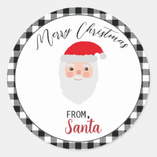 Vrolijk kerstfeest van Santa Sticker