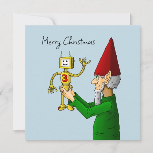 Vrolijk kerstfeest van Santa's Workshop Holiday Ka Feestdagenkaart (Voorkant)