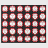 Vrolijk kerstfeest van Sinterklaas Custom Cadeaupapier (Vlak)