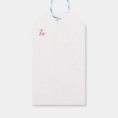 Vrolijk kerstfeest van Sinterklaas NAAM Cadeaulabel (Achterkant)