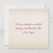 Vrolijk kerstfeest van St Augustine Florida Elegan Feestdagenkaart (Achterkant)